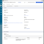 project created screen with details of project